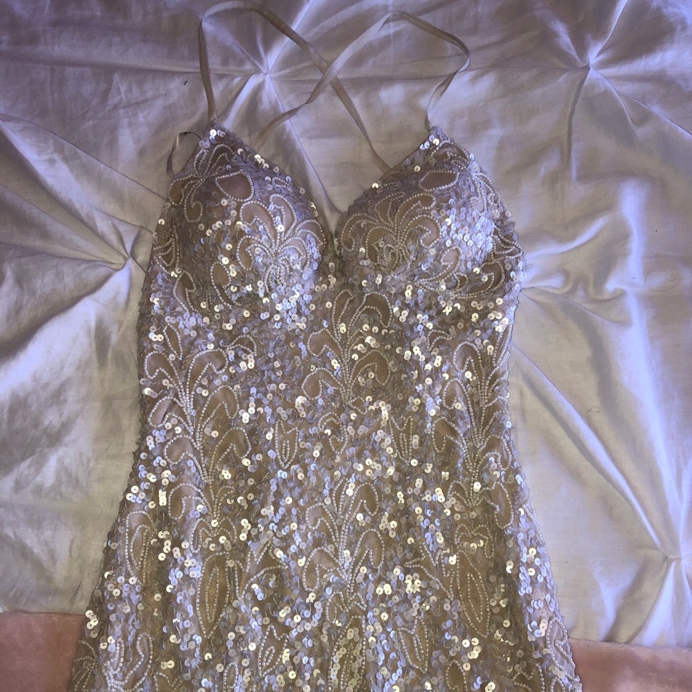 PROM DRESS : Scala ivory sequence